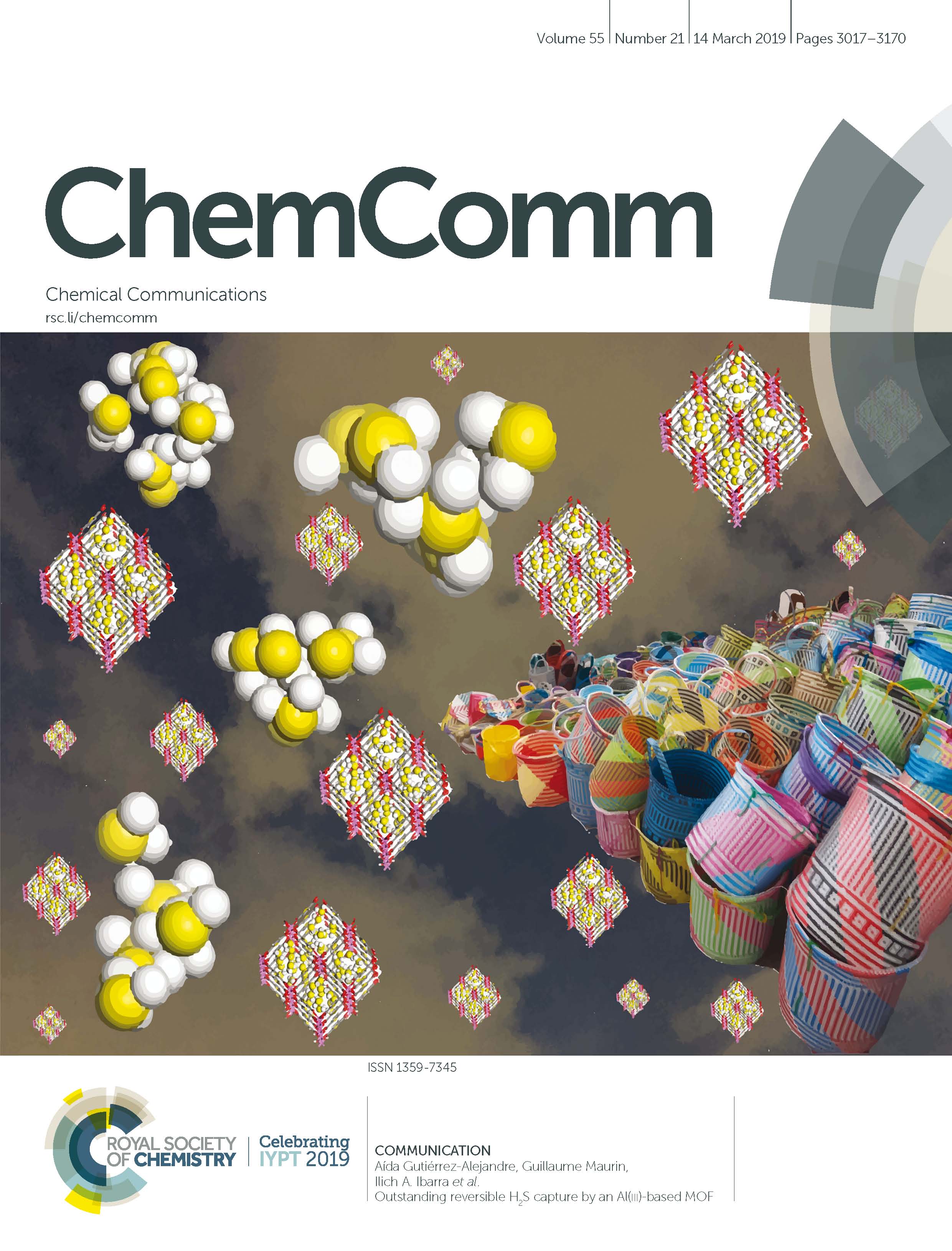 Chemical Communications Front Cover of the Magazine: