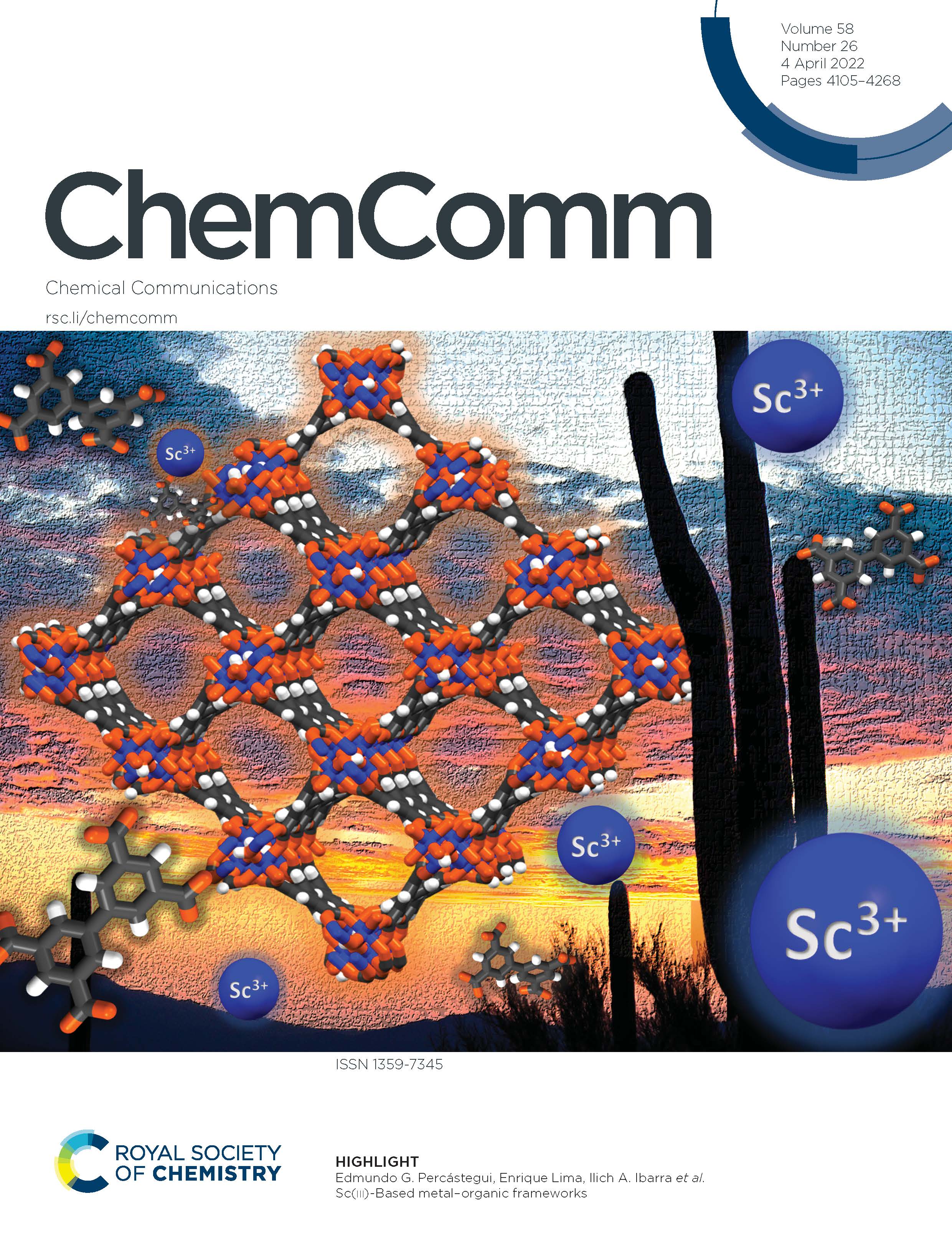Chemical Communications_Indside Front Cover of the Magazine: