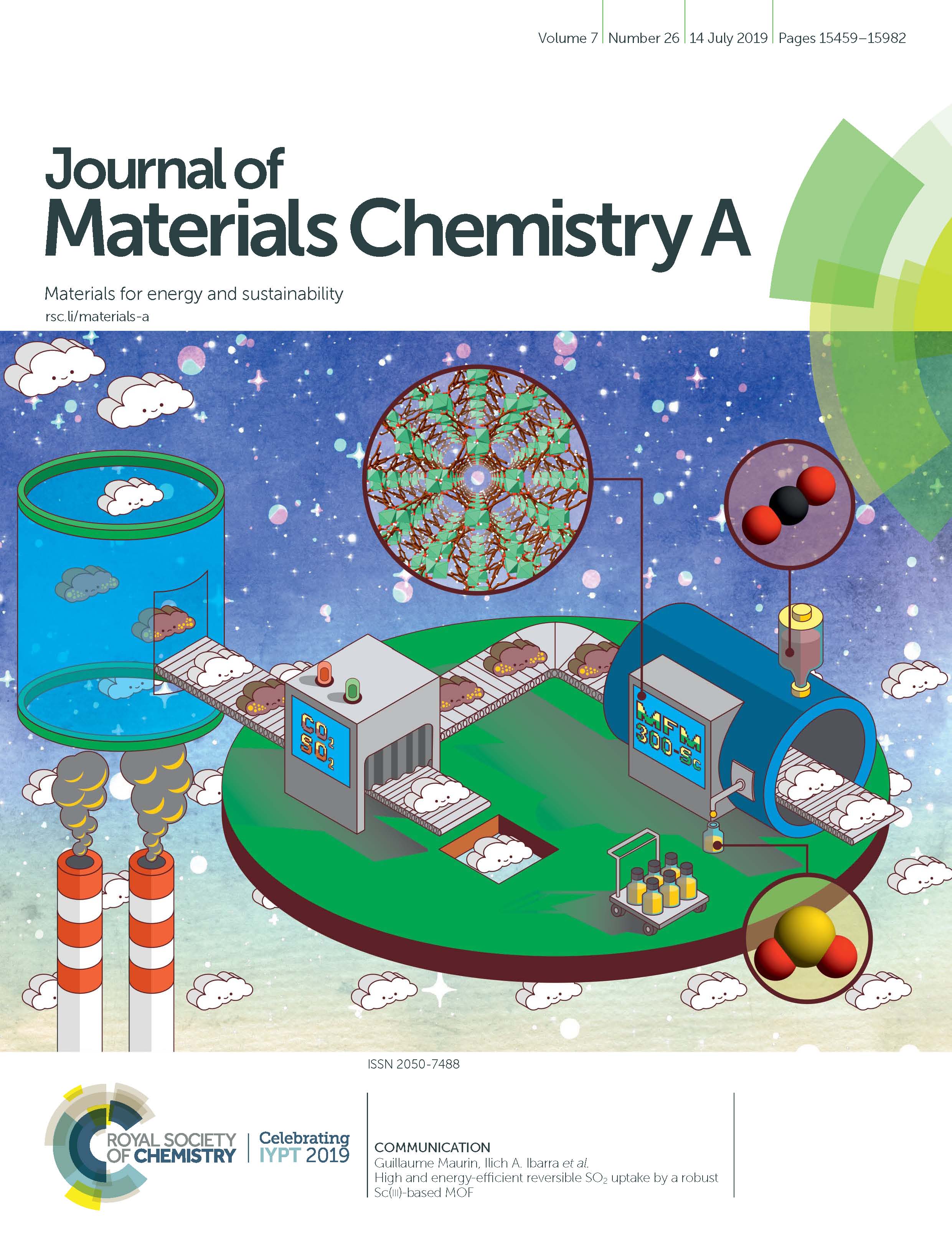 Journal of Materials Chemistry A_Inside Front Cover of the Magazine: